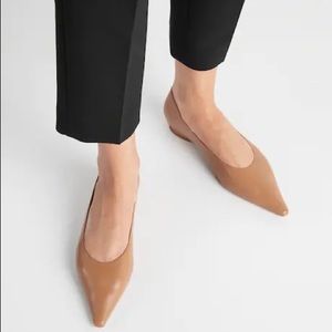 Flattered Leather Pointed Flats